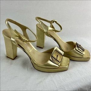 Beautiful Gold heels! Bruno Magli